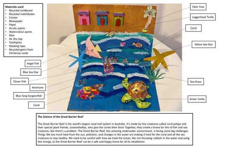 3D Diorama depicting the Great Barrier Reef