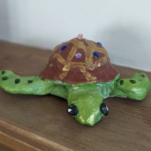 Clay model of a Green Turtle